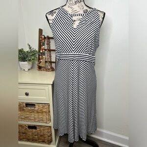 Brand New-INC Striped Sleeveless Halter Dress